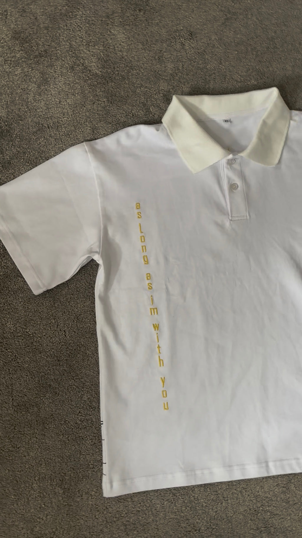 ‘As long as I’m with you’ polo [pre-order]